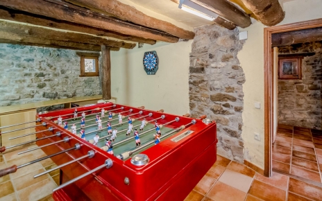 From 2019 table soccer is located at the entrance of the annexe and dartboard is not available anymore